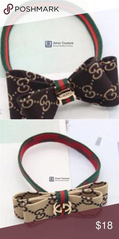 fake gucci hair tie|Gucci headband with rhinestones.